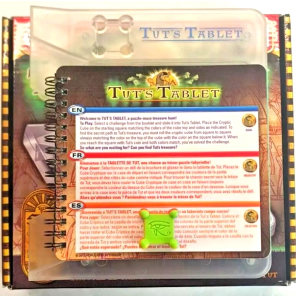 Tut's Tablet Strategy Logic Brainteaser Maze Puzzle Treasure Hunt Game Complete - Picture 5 of 6